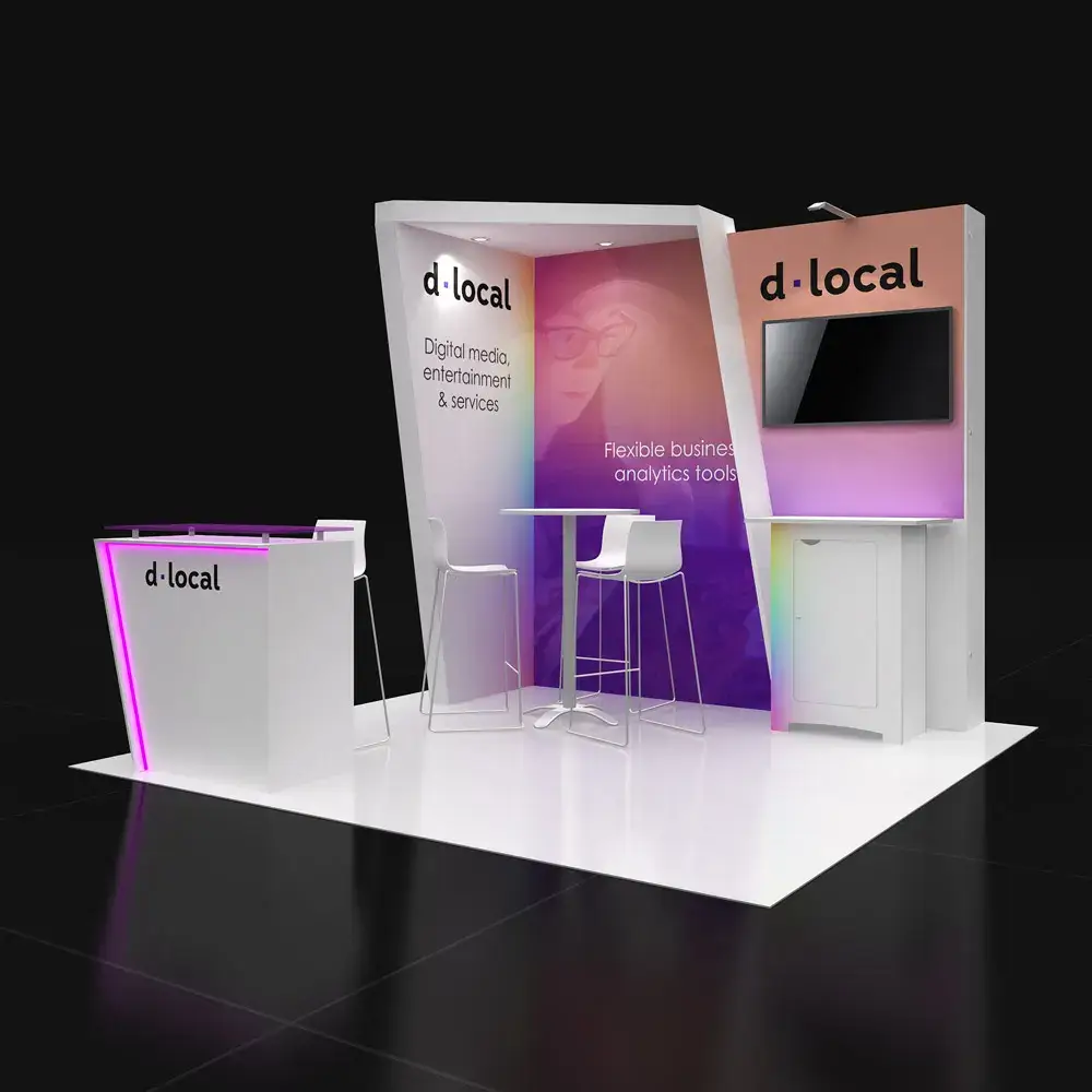 10x10 Trade Show Booth Rentals RLU1010 22 | Exponents