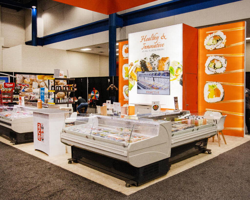 Ace Shushi trade show Booth