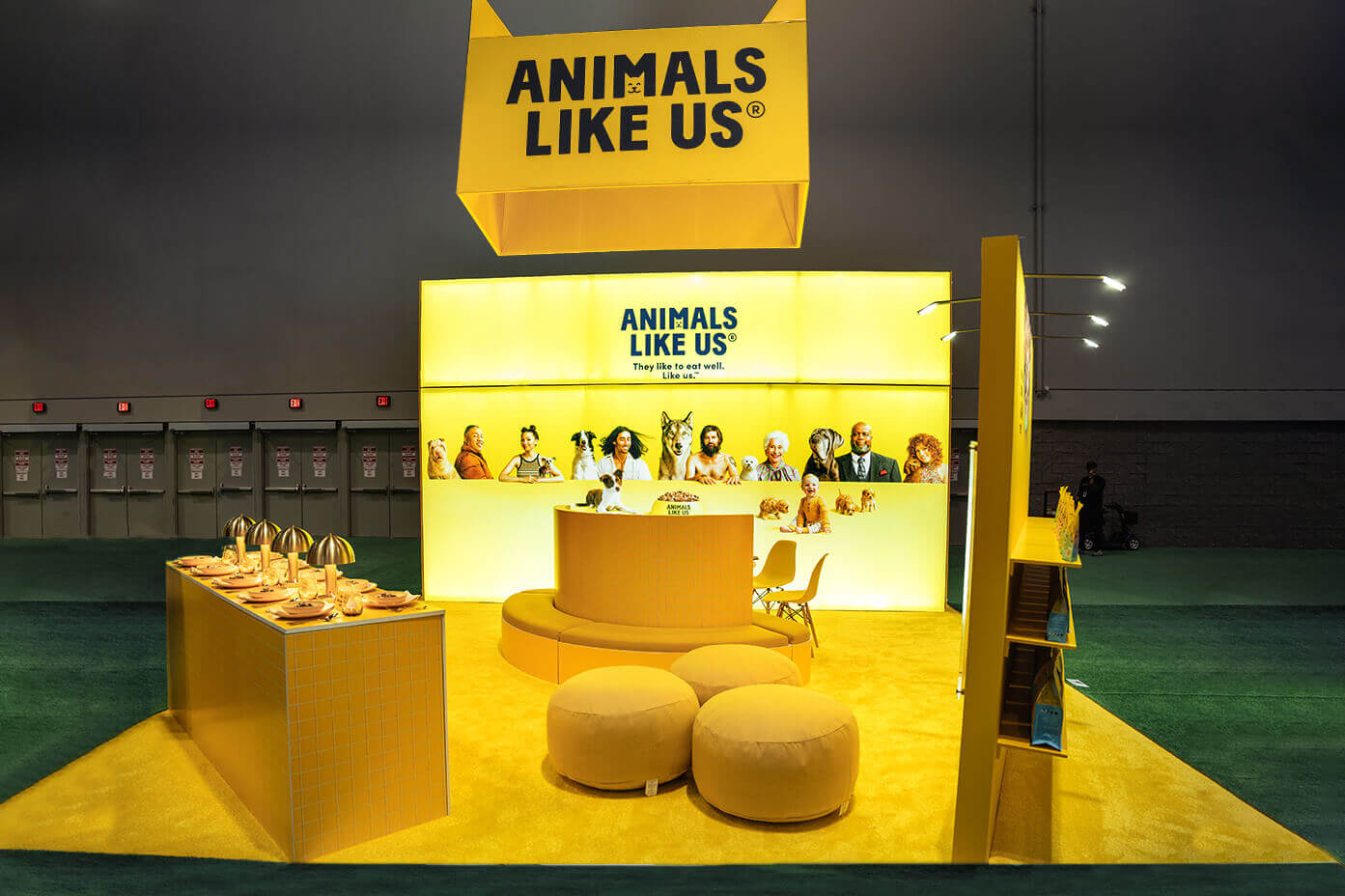 Animals Like Us - 20×20 Trade Show Exhibit AT Super Zoo Show 2024, Las Vegas, NV